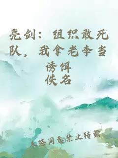 亮剑：组织敢死队，我拿老李当诱饵