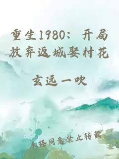 重生1980：开局放弃返城娶村花