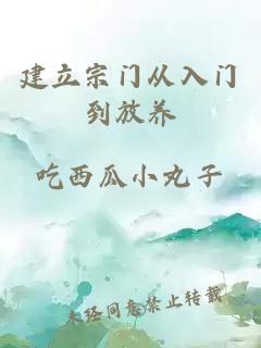 建立宗门从入门到放养