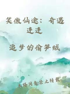 笑傲仙途：奇遇连连